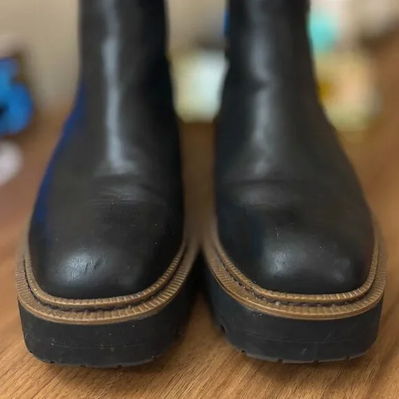 Sam Edelman Laguna Chelsea Boots in Black Leather, Size 8.5 - Picture 7 of 12